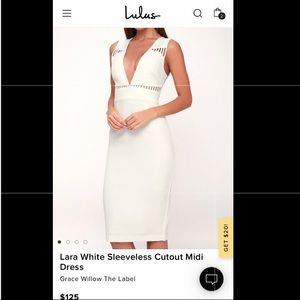 White Lulus Dress